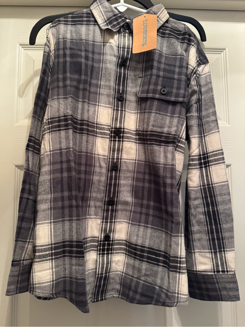 Thereabouts Boys Plaid Flannel Button-Up Shirt